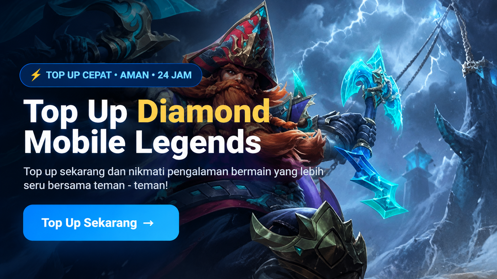 Project Website demo top up mobile legends